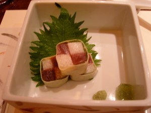 ...something  I could not eat (had sashimi inside)