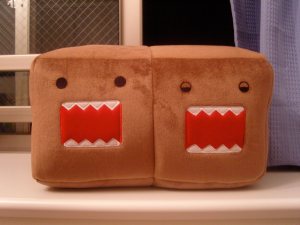 And here's the Domo-kun pillow. 